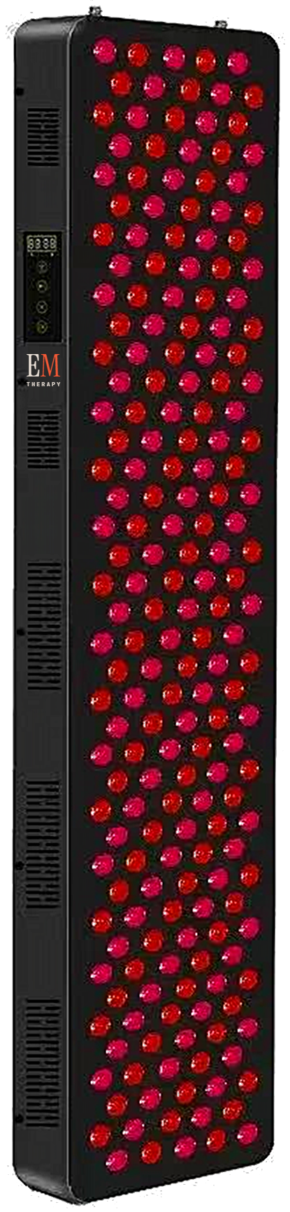 EM 1000W red light therapy panel in black